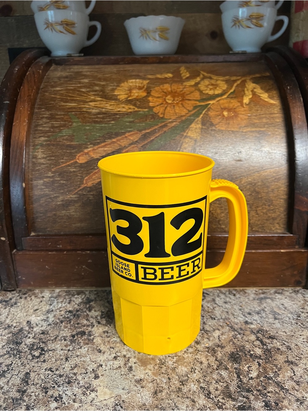 312 Beer Yellow Plastic Beer Mug by Goose Island